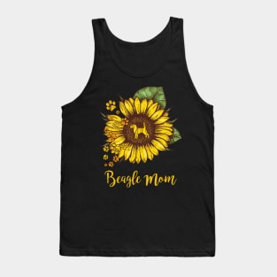 SUNFLOWER BEAGLE MOM Tank Top